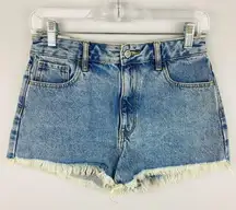 PacSun  High Rise Festival Concert Wear Fringed  Women's Size 27 Jean Shorts