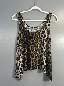 Cheetah Print Tank Crop Top