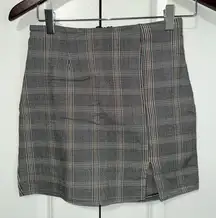Windsor Stretch Plaid Lightweight Mini Pencil Skirt S