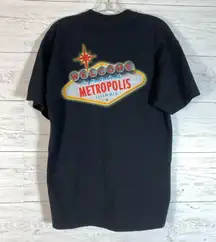 HARRAH'S METROPOLIS ILLINOIS CASINO & HOTEL BLACK T-SHIRT SIZE L Women's
