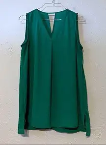 Pleione Green sleeveless blouse Size M