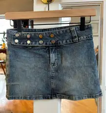 Vintage Denim Mini Skirt