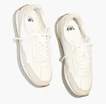 NEW Madewell League Sneakers 8 Washed Nubuck Leather Lace Up Retro Casual Womens