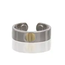 Magnetic Two Tone Ring - Pain Therapy Energy Ring