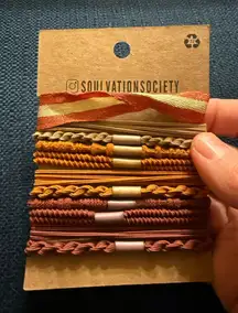 Soulvation Society Boho Hair Ties Bracelets Pony Tails for Girls Teens Women