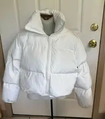 Med  White Puffer Jacket