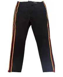 PAM & GELA Uniform Stripe Step Hem Pants Sz 27