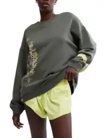 Free people, movement All-Star logo pullover in Ash NWOT