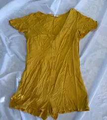 BB Dakota Steve Madden She Hangs Out Mustard Yellow Romper 8