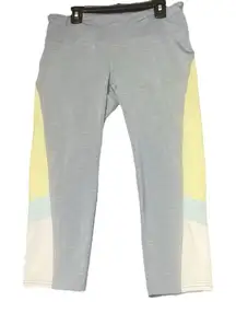 Tangerine Capri Leggings Women Size Small Grey Muilti‎ Color Sheer Stretch