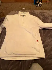 The North Face White Fuzzy Quarter Zip