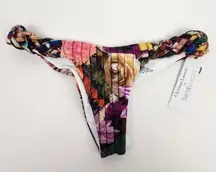 Swiminista x Christian Lacroix Daring Bikini Bottom in Constantine Floral XS NWT