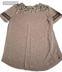 Victoria's Secret  PINK Cheetah Print Short sleeve shirt