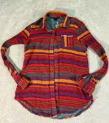 Rock and Roll Cowgirl Western Shirt Aztec‎ Print Womens S Southwestern