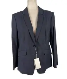 New Hugo Boss Women's 12 Jalouise Longline Stretch Wool Blend Blazer Career Job