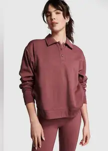VS PINK Everyday Polo Fleece Sweatshirt