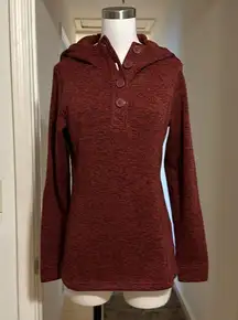 NWOT Pull over button up hoodie