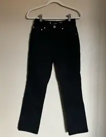 Vintage Silver Tab Levi's Jeans Slim Straight‎ Leg Black High Rise USA Sz 26