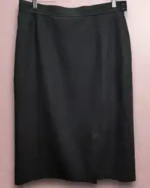 Pendleton Gray Virgin Wool Pencil‎ Midi Skirt  Size 16