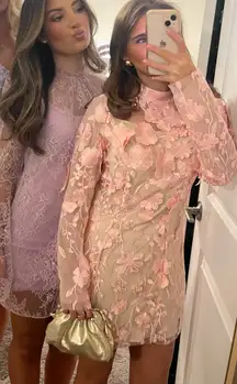 3D mini floral dress