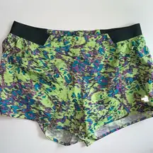 The North Face Shorts L Running Flash Dry Green Athletic Pull On