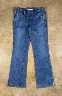 Vintage Y2K Tommy Hilfiger Women’s‎ Jeans Size 4 Blue Bootcut Flare Denim