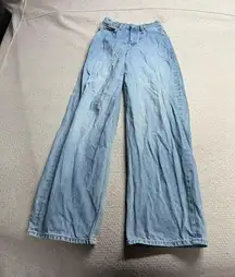 & Other Stories Light Blue High Rise Wide-Leg Jeans Size 24 EUC