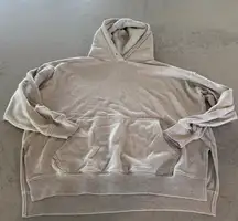 American Eagle Outfitters Cream/ Gray Jegging Fit Hoodie size XXS