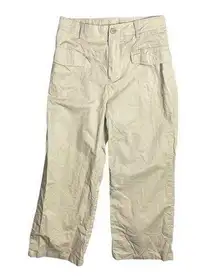 Shein Lightweight Khaki Cargo Trousers Wide Leg Size M Medium