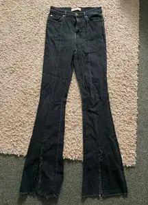 7 for all mankind Black Flare Cut Jeans