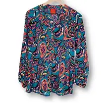 Tracy Negoshian Vibrant Multicolor Top