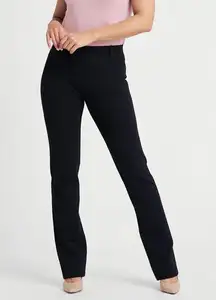 Betabrand Black Straight Leg Classic Yoga Work Pants