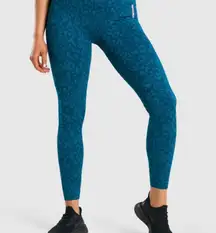 Gymshark Adapt Animal Seamless Leggings Size Small Blue