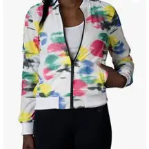 PUMA White Sugar Mesh Zip Up Jacket‎