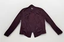 Kut from the Kloth Women’s Faux Suede Open Front Jacket with Pockets Size XL