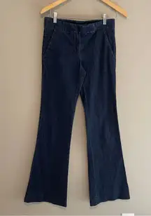Theory Dark Wash Wide Leg Flare Jeans Size 2