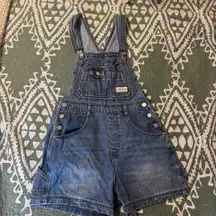 denim overall shorts