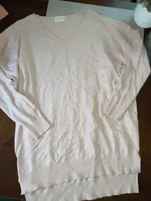 womans size medium/large light pink Dreamers brand oversized sweater