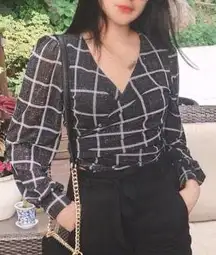 Mesh Wrap Tie Up Top