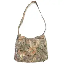 Vintage Bags by Pinky Genuine Leather Floral Shoulder Bag