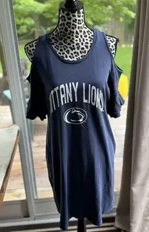 Penn State Nittany Lions Gameday Couture Tunic Navy Size Large Cotton Navy Blue