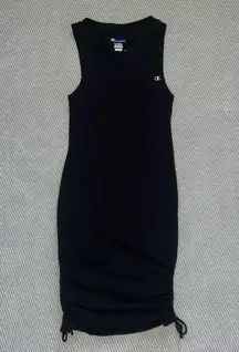 Champion Black Campus Sleeveless Stretch Bodycon Mini Tank Dress Sz Xs