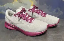 Brooks Levitate 5 Gray/Fuchsia Women's Running Shoes Size 10B