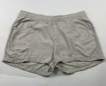 Old Navy Flax Linen Blend High Rise Pull On Shorts XL