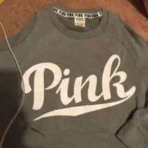 Victoria Secret Pink crop sweatshirt with cutout shoulder