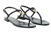 Saint Laurent NIB Cassandra Flat Sandals in Patriot Navy Size 39.5