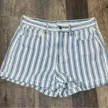 American eagle Jean stripped shorts size 2