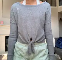 tie knot sweater top