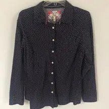 G. H. Bass Cotton button up Blouse. Size Large. Classic. Spring. Cottagecore.