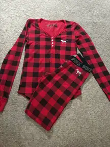 Pink VS plaid pjs 